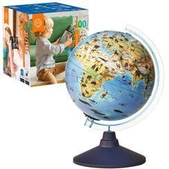 Globus Ze Zwierzętami Świata LED  32cm 01934