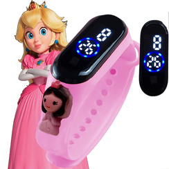 Księżniczka Peach Zegarek LED dla Dzieci Magiczny Interaktywny