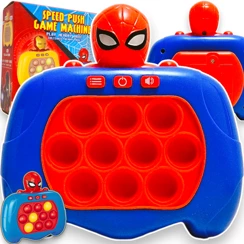 QUICK PUSH SPIDERMAN POP IT ! NIEBIESKA ZABAWKA ANTYSTRESOWA