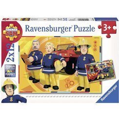 RAVENSBURGER Puzzle Strażak Sam w akcji 2x12el 075843 