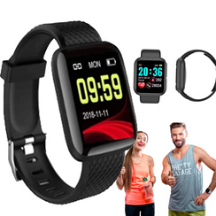 SMARTWATCH DAMSKI MĘSKI POWIADOMIENIA ZEGAREK SPORTOWY SMART WATCH