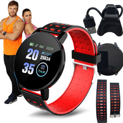 SMARTWATCH DAMSKI - MĘSKI ZEGAREK SPORTOWY POLSKIE MENU SMART WATCH