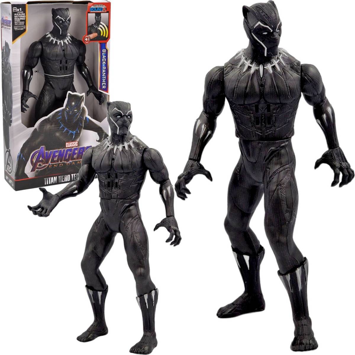 AVENGERS - FIGURKA CZARNA PANTERA 30CM ZABAWKA INTERAKTYWNA MARVEL