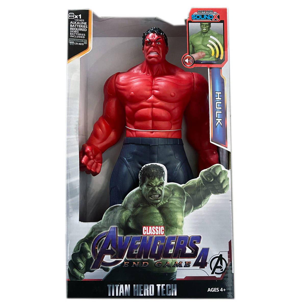 AVENGERS - FIGURKA HULK CZERWONY THADDEUS ROSS 30CM ZABAWKA INTERAKTYWNA MARVEL