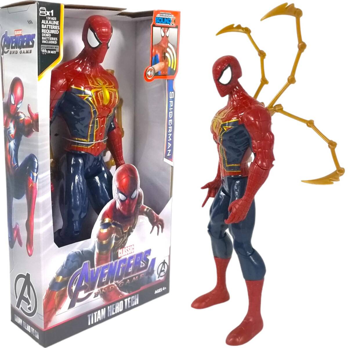 AVENGERS - FIGURKA  SPIDERMAN 30CM ZABAWKA INTERAKTYWNA MARVEL