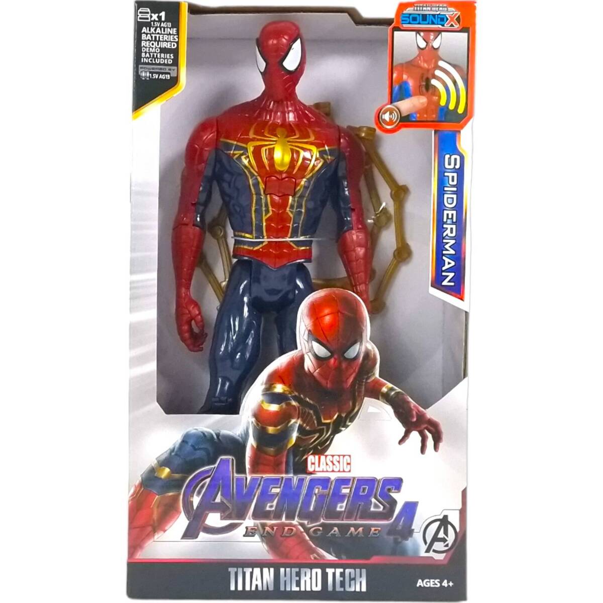 AVENGERS - FIGURKA  SPIDERMAN 30CM ZABAWKA INTERAKTYWNA MARVEL