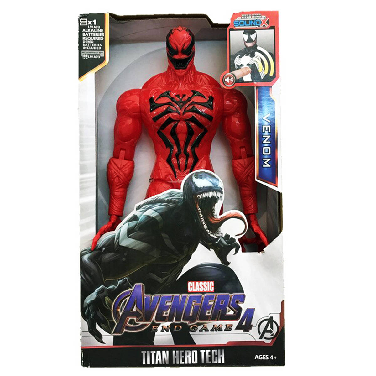 AVENGERS - FIGURKA VENOM CARNAGE 30CM ZABAWKA INTERAKTYWNA MARVEL