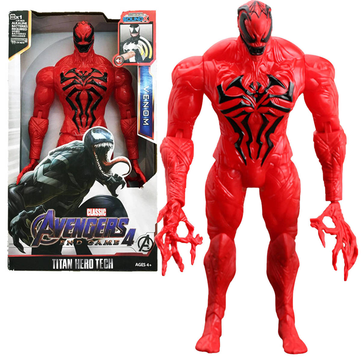 AVENGERS - FIGURKA VENOM CARNAGE 30CM ZABAWKA INTERAKTYWNA MARVEL