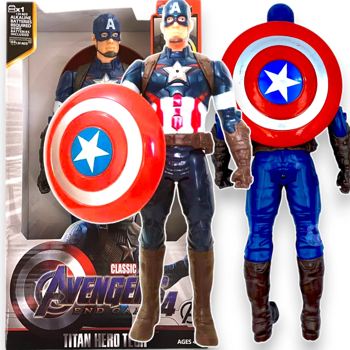 AVENGERS Figurka Interaktywna KAPITAN AMERYKA 30cm