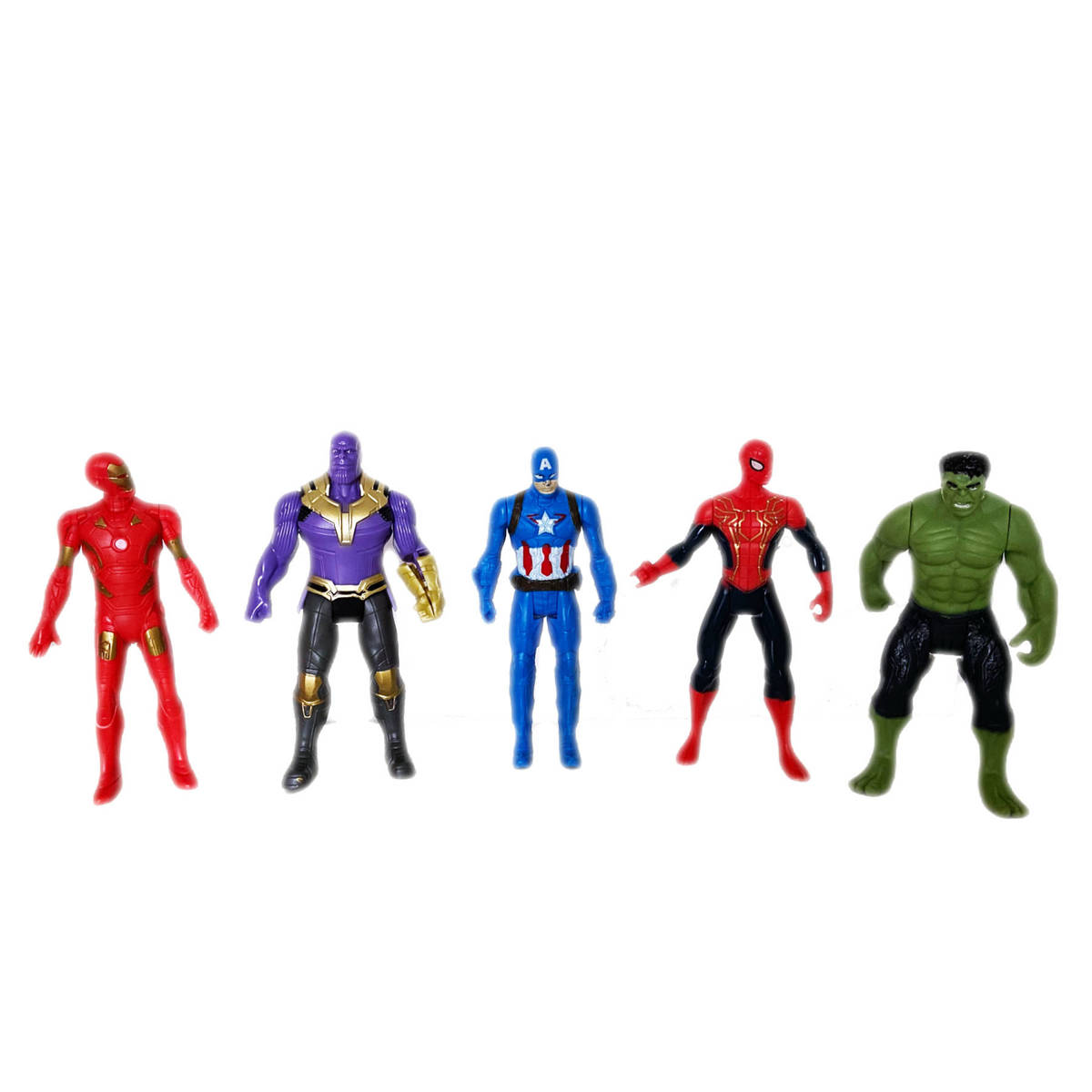 AVENGERS - ZESTAW 5 FIGUREK SUPERBOHATERÓW + AKCESORIA MARVEL