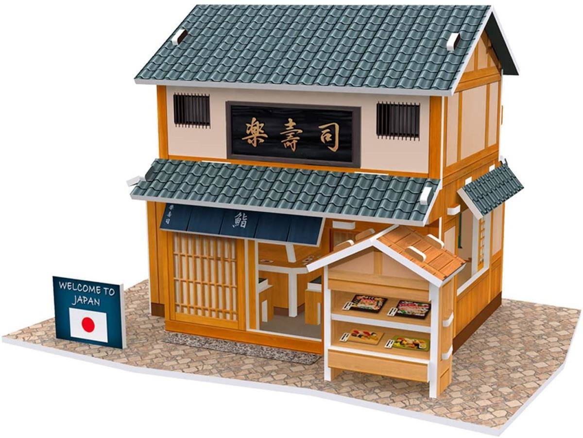CUBIC FUN Puzzle 3D Domki świata - Japonia Sushi House 32el. 
