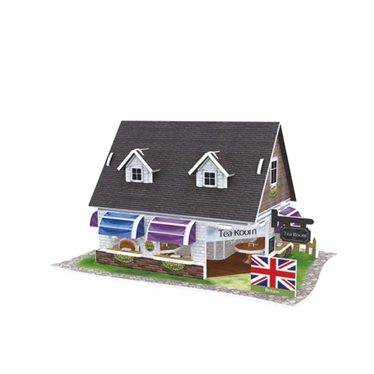 CUBICFUN Puzzle 3D Domki Świata - Wielka Brytania Tea House 45el