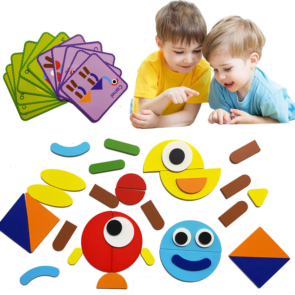 Drewniana Układanka Montessori Puzzle
