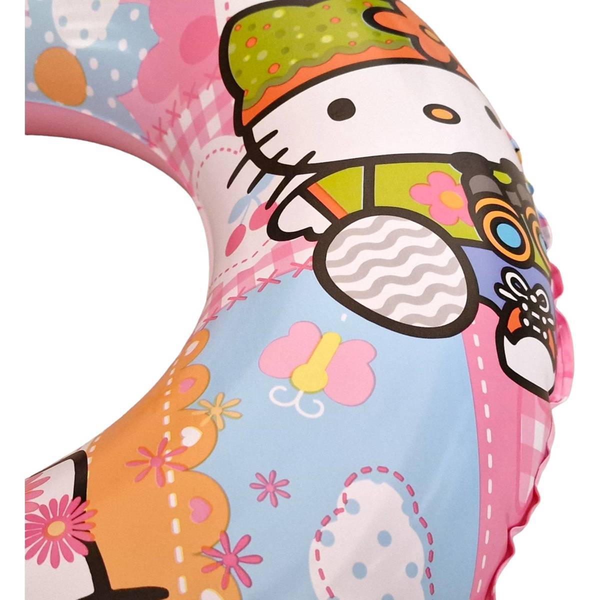 Duże dmuchane koło do pływania 60cm - Hello Kitty