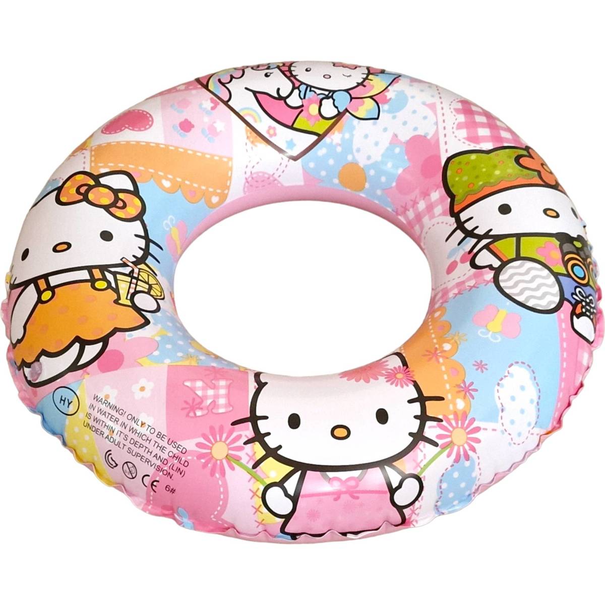 Duże dmuchane koło do pływania 60cm - Hello Kitty