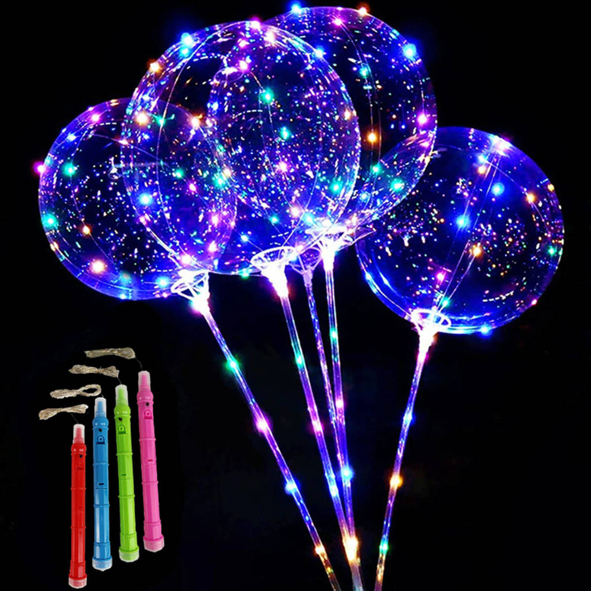 Duży Świecący Balon LED 45cm (100cm)