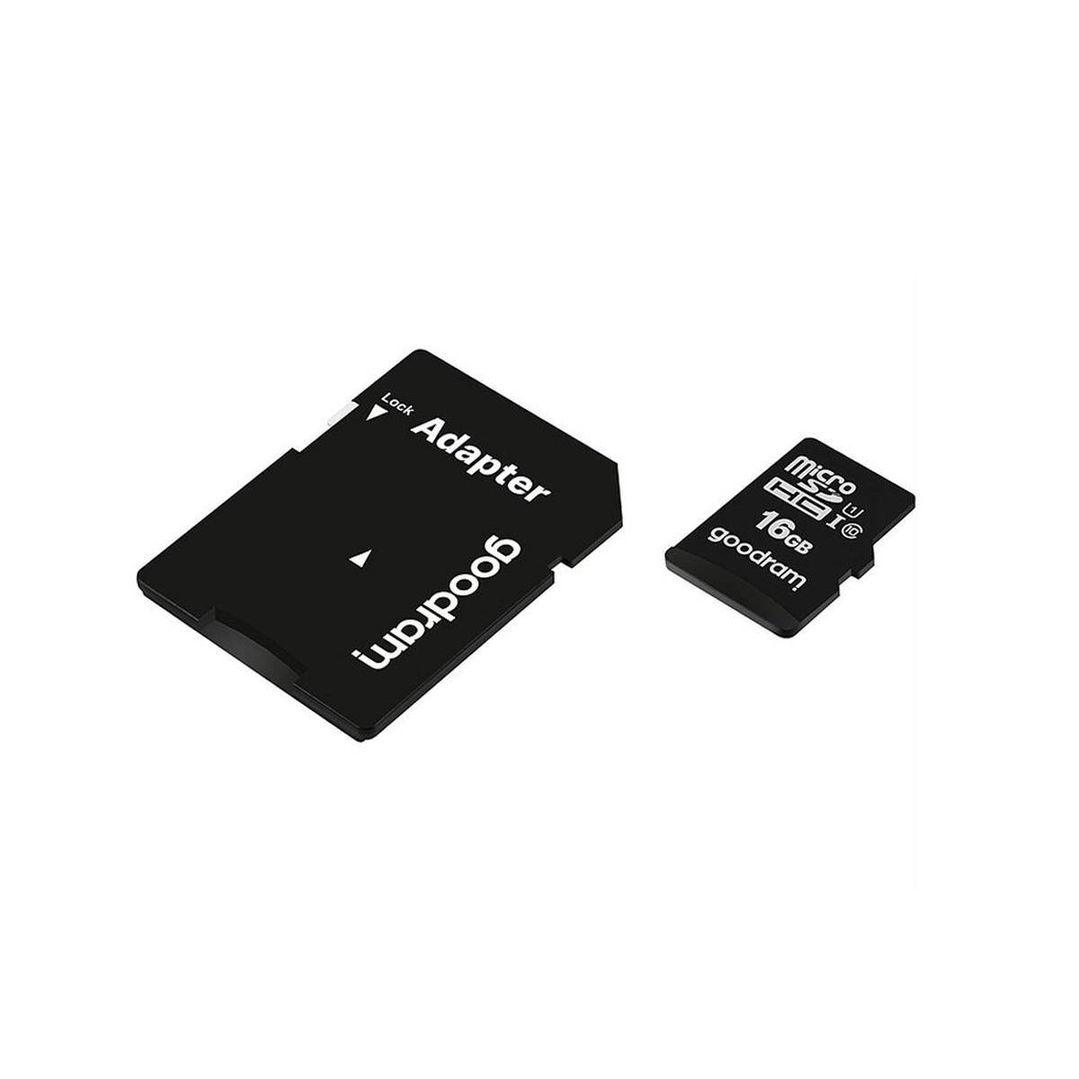 GOODRAM Karta pamięci Microi SD 16GB + Adapter
