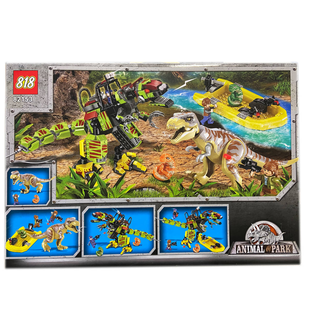 JURASSIC WORLD DINOZAUR TYRANOZAUR KLOCKI 526 ELEMENTÓW ZABAWKA