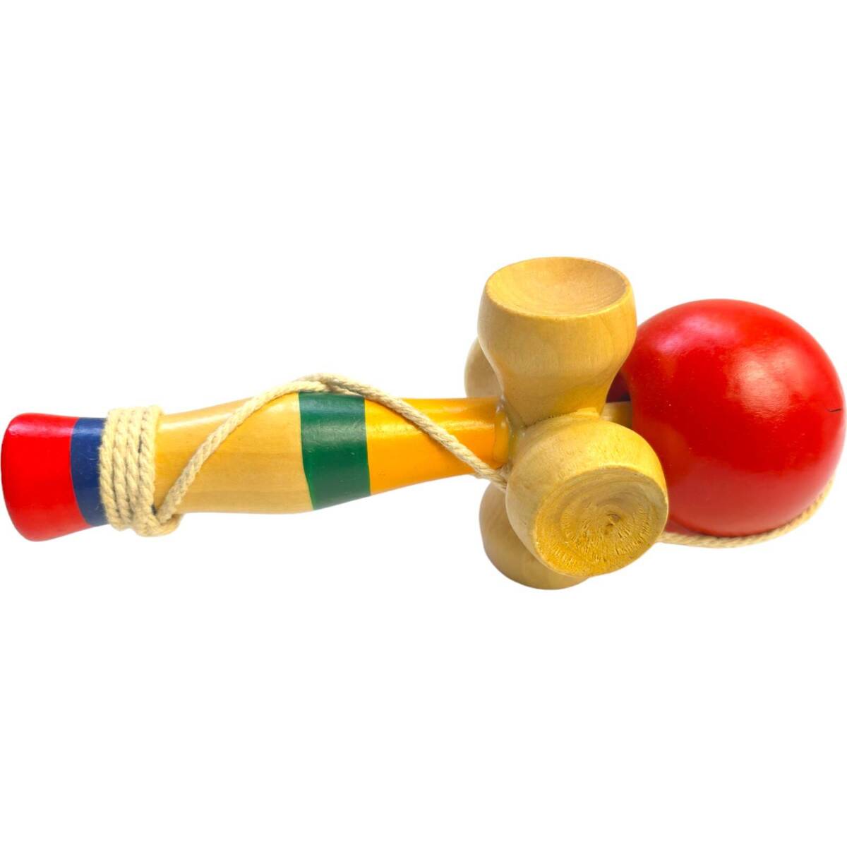 KENDAMA Duża Drewniana Japońska gra zręcznościowa (4-Stronna)