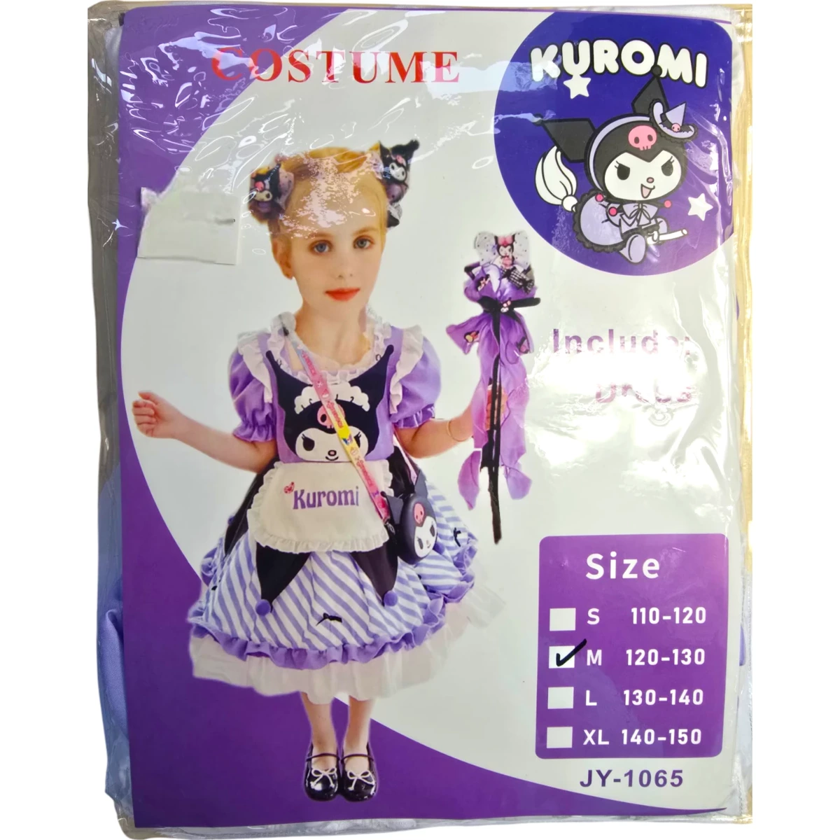 KUROMI Strój dla dziewczynki (rozmiar S 110-120cm)