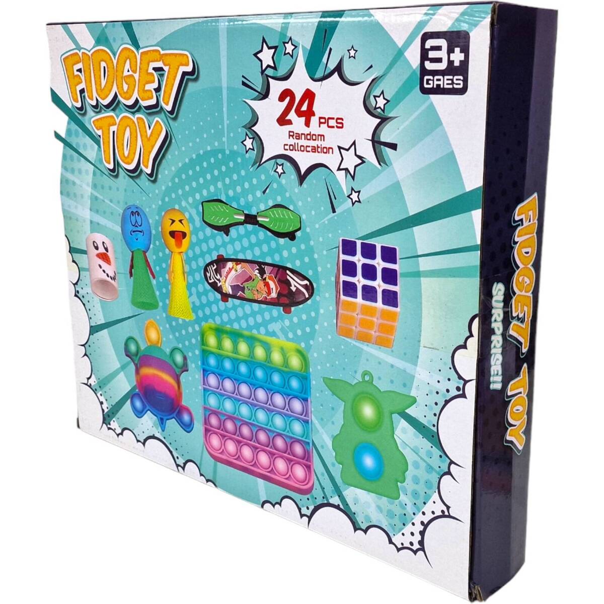 Kalendarz Adwentowy Dla Dzieci FIDGET TOYS - 24 niespodzianki