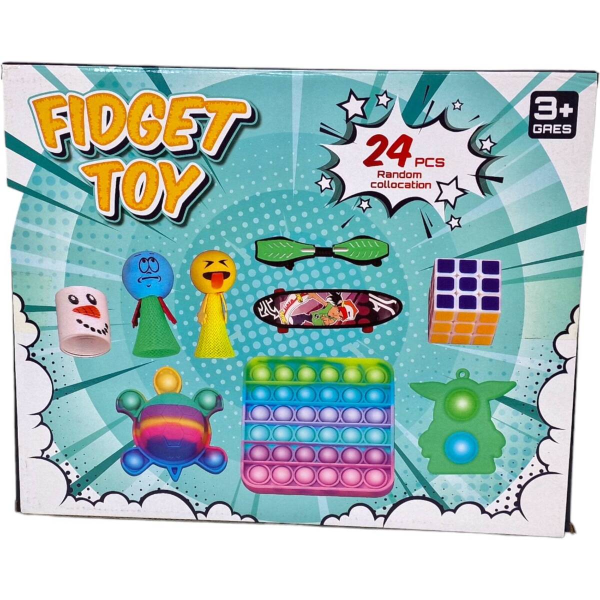 Kalendarz Adwentowy Dla Dzieci FIDGET TOYS - 24 niespodzianki