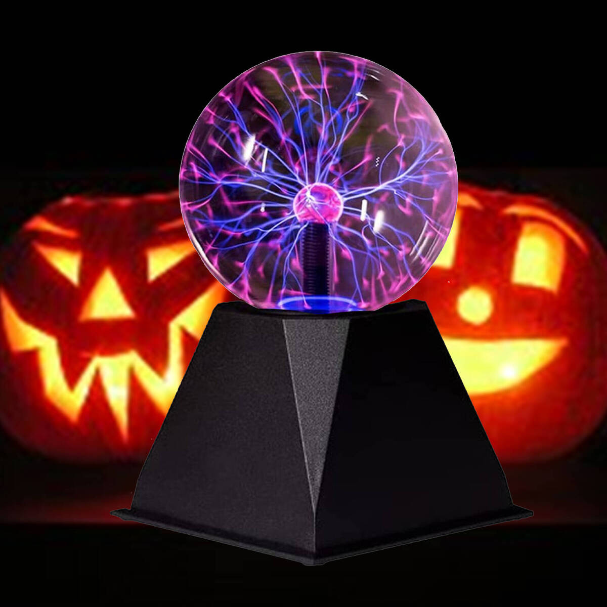 MAGICZNA KULA LAMPA PLAZMOWA HALLOWEEN EDUKACYJNA NA BIURKO DLA DZIECI 32CM OBWODU