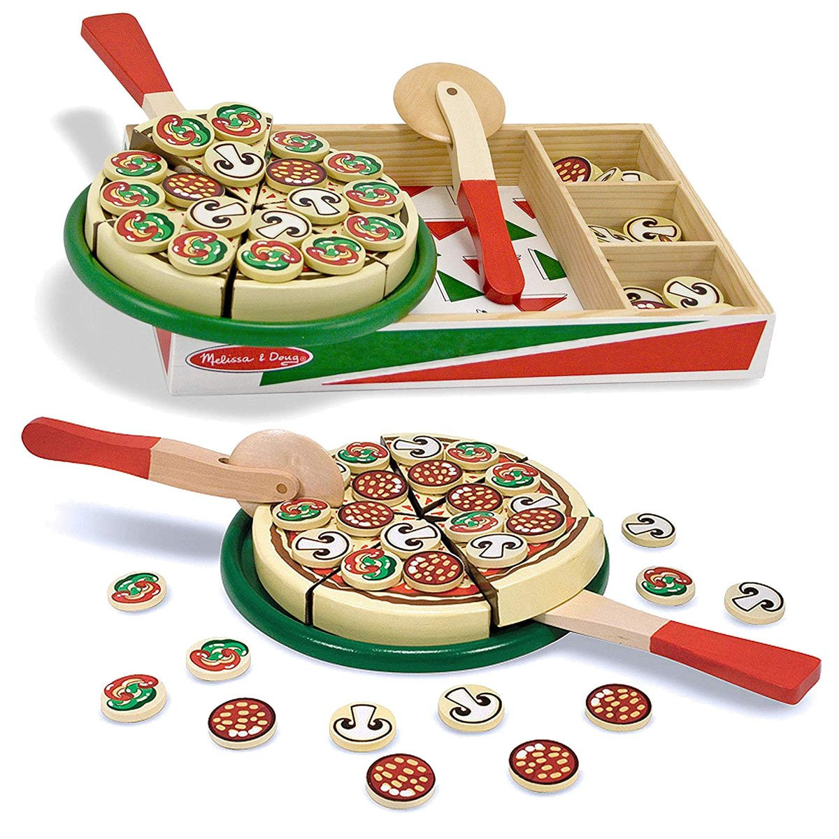 MELISSA DREWNIANA PIZZA BEZPIECZNY NOŻYK PIZZERIA