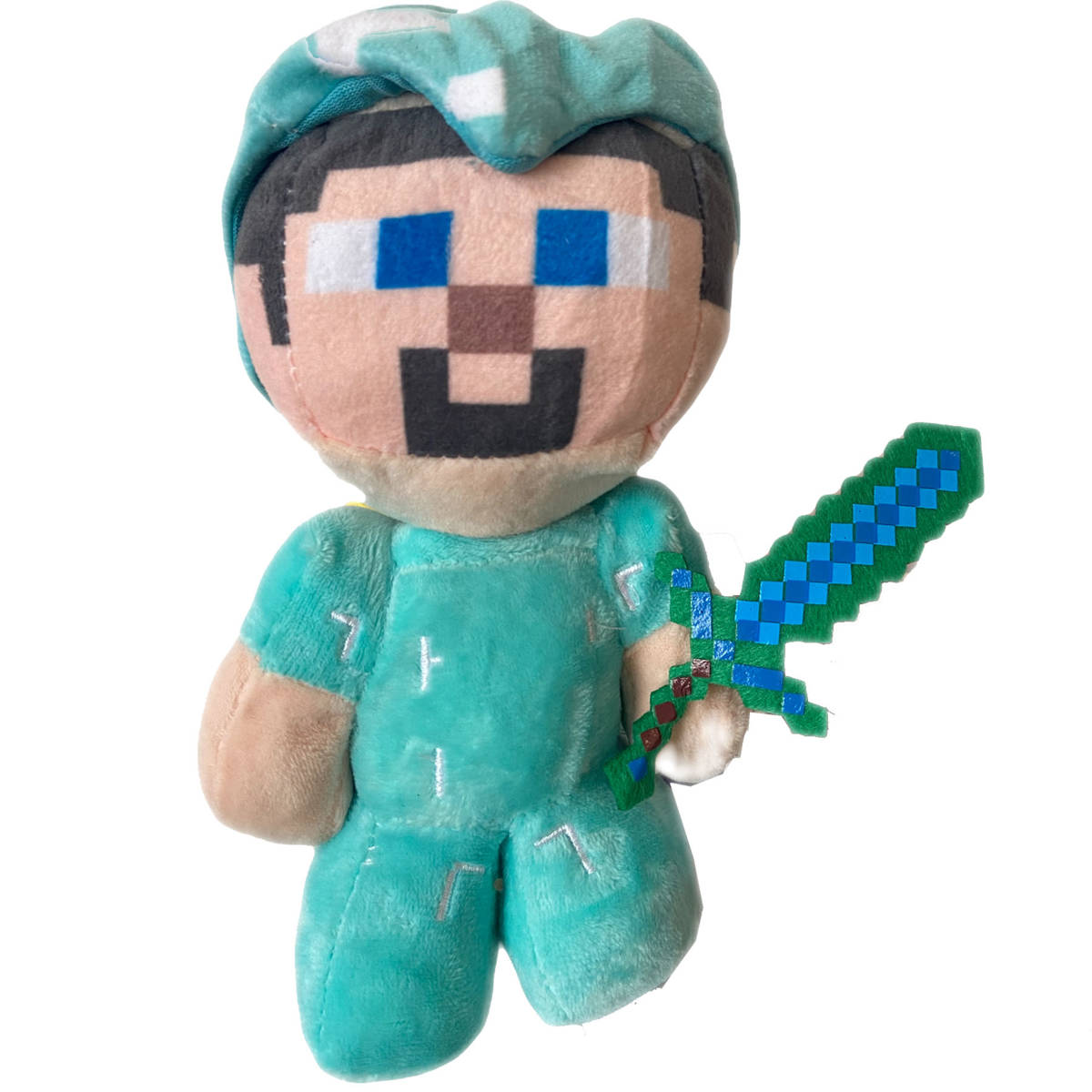 MINECRAFT Pluszowe Maskotki Diamentowy Steve i Jeżdżący Steve