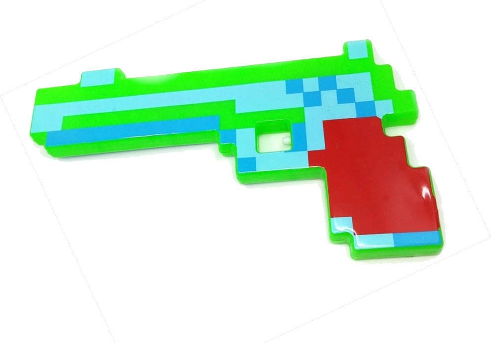 MINECRAFT Zestaw Pistolet + Kilof Pixel