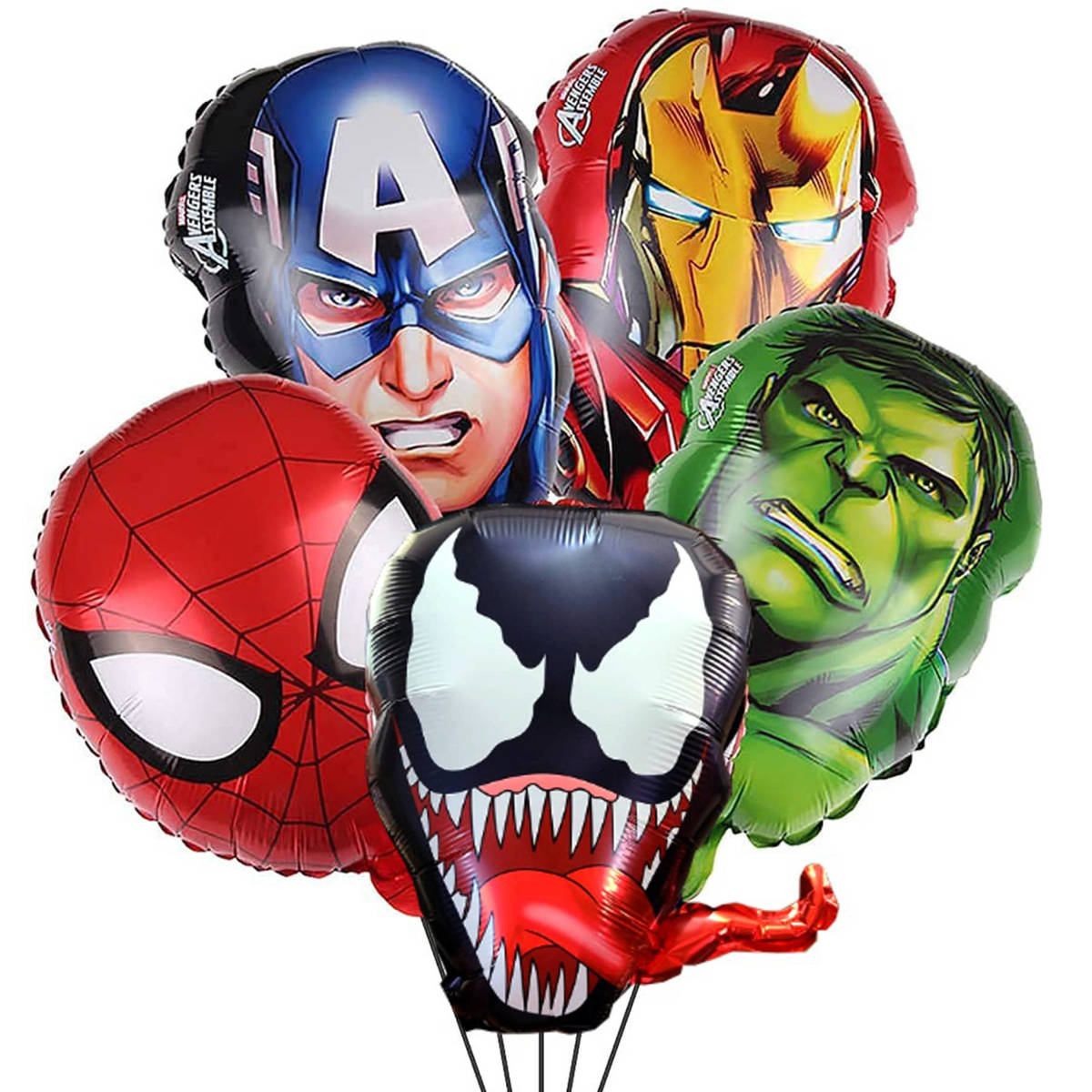 Mega zestaw balonów na 2 urodziny - Avengers