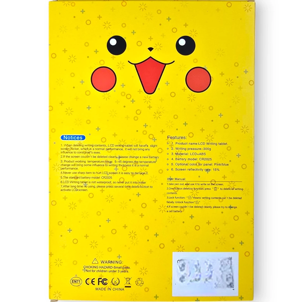 POKEMON PIKACHU - Tablet do rysowania dla dzieci