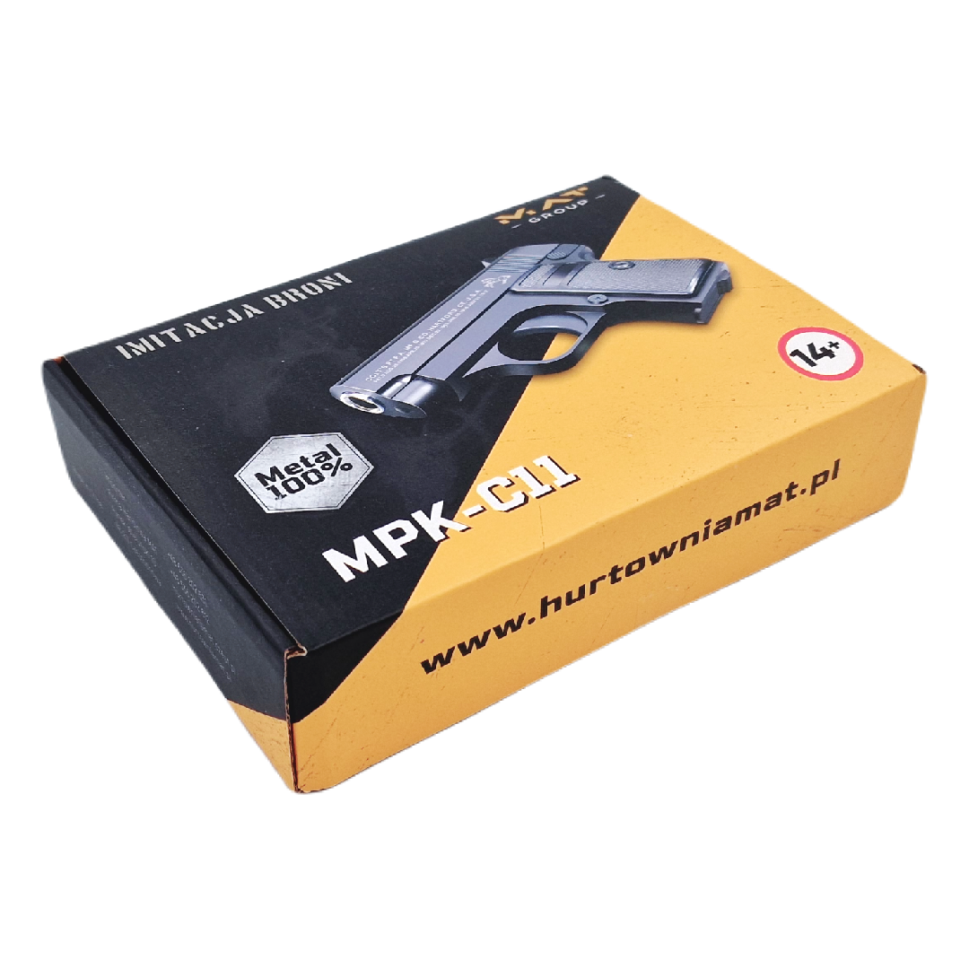 Pistolet metalowy na kulki - imitacja broni MPK-C11