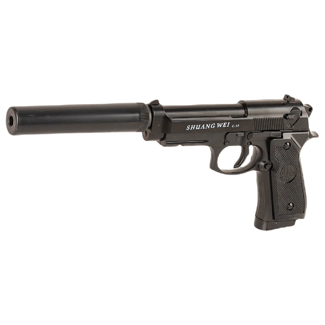 Pistolet metalowy na kulki - imitacja broni MPK-C18+