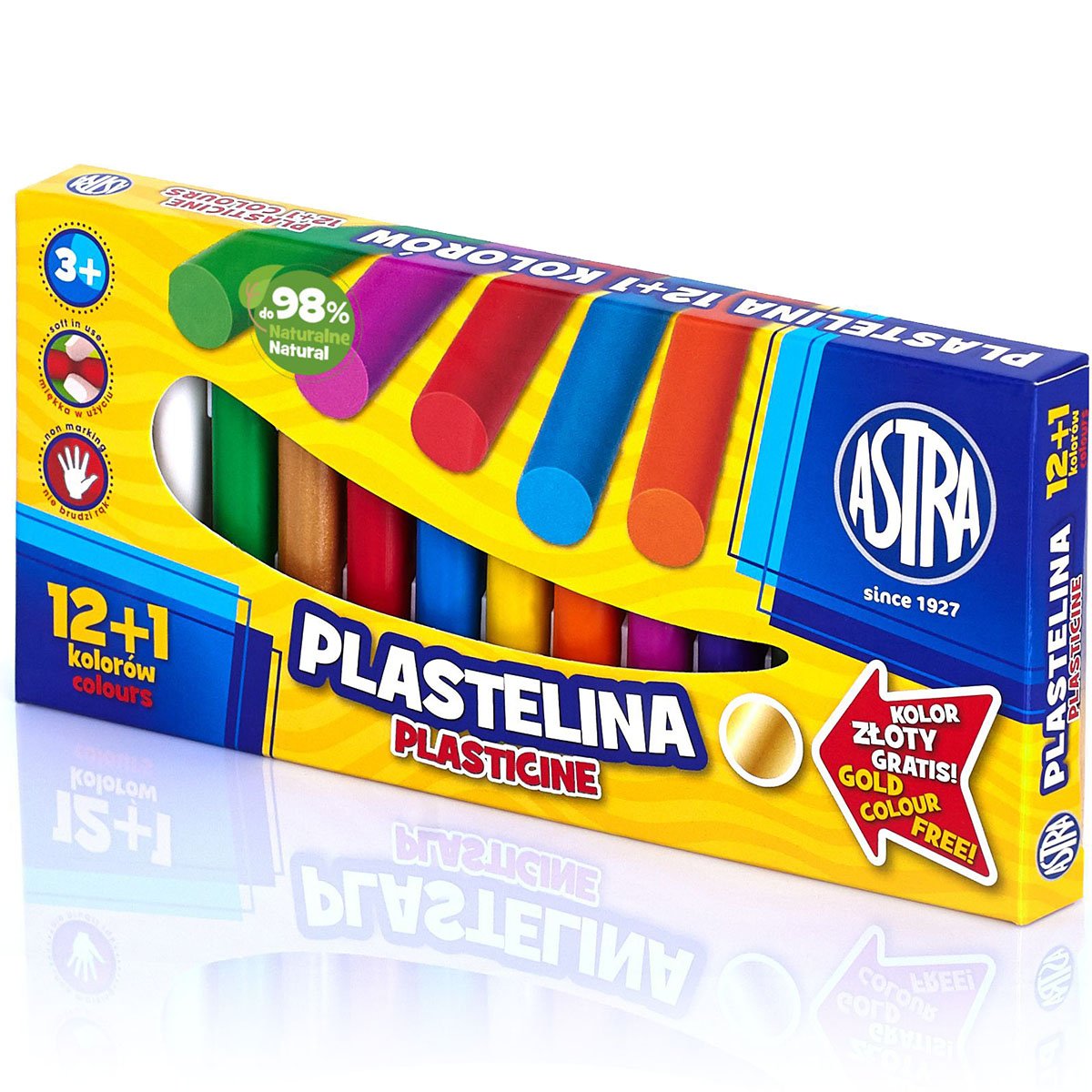 Plastelina Astra 13 kolorów - 12+1 kolor gratis