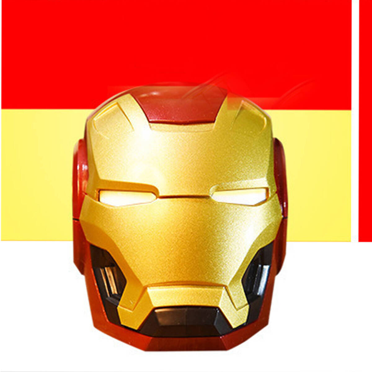 Przenośny Głośnik Bluetooth Iron Man Świecące Elementy, 3W Moc, Radio, Kompaktowy, 5h pracy