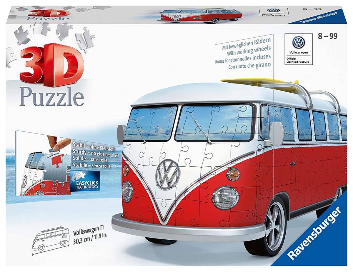 RAVENSBURGER PUZZLE 3D Volkswagen Bus Transporter T1