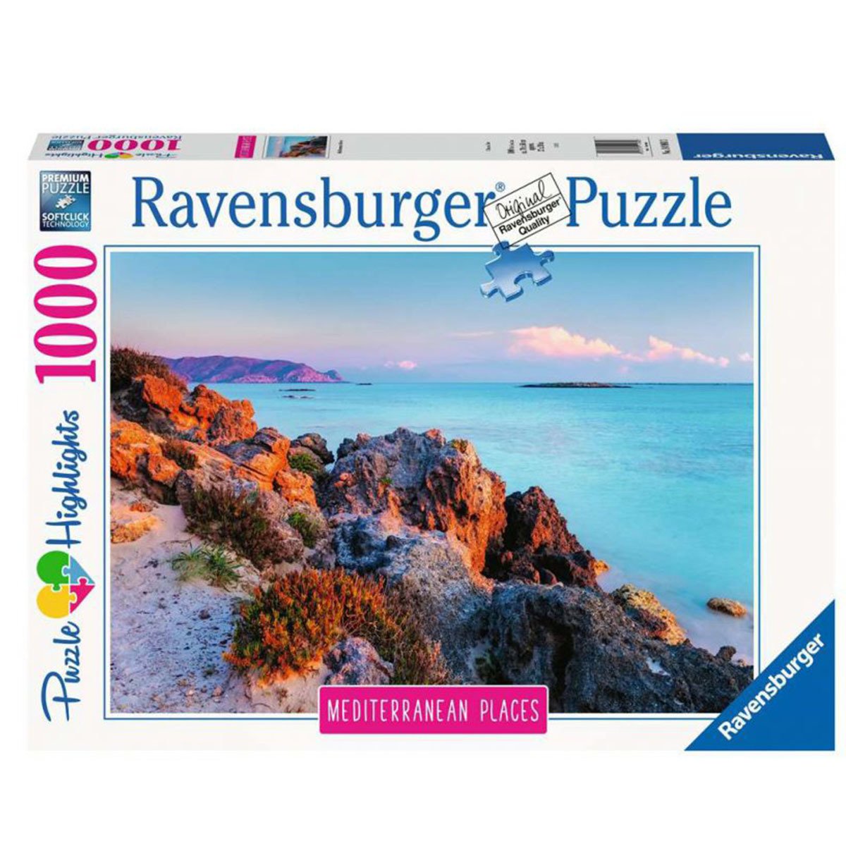 RAVENSBURGER Puzzle 1000el Śródziemnomorska Grecja