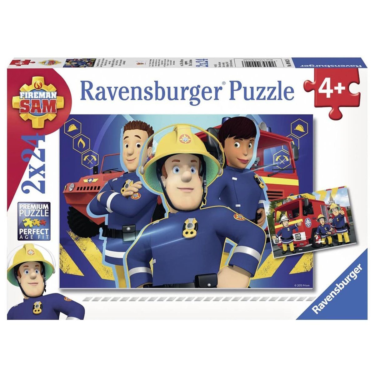 RAVENSBURGER Puzzle 2x24el Strażak Sam niesie pomoc 090426 