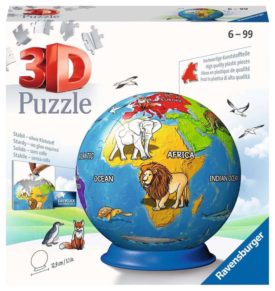 RAVENSBURGER Puzzle 3D Globus 72 elementy
