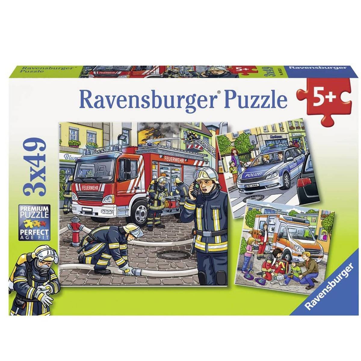 RAVENSBURGER Puzzle Służby w potrzebie 3x49el 093359 