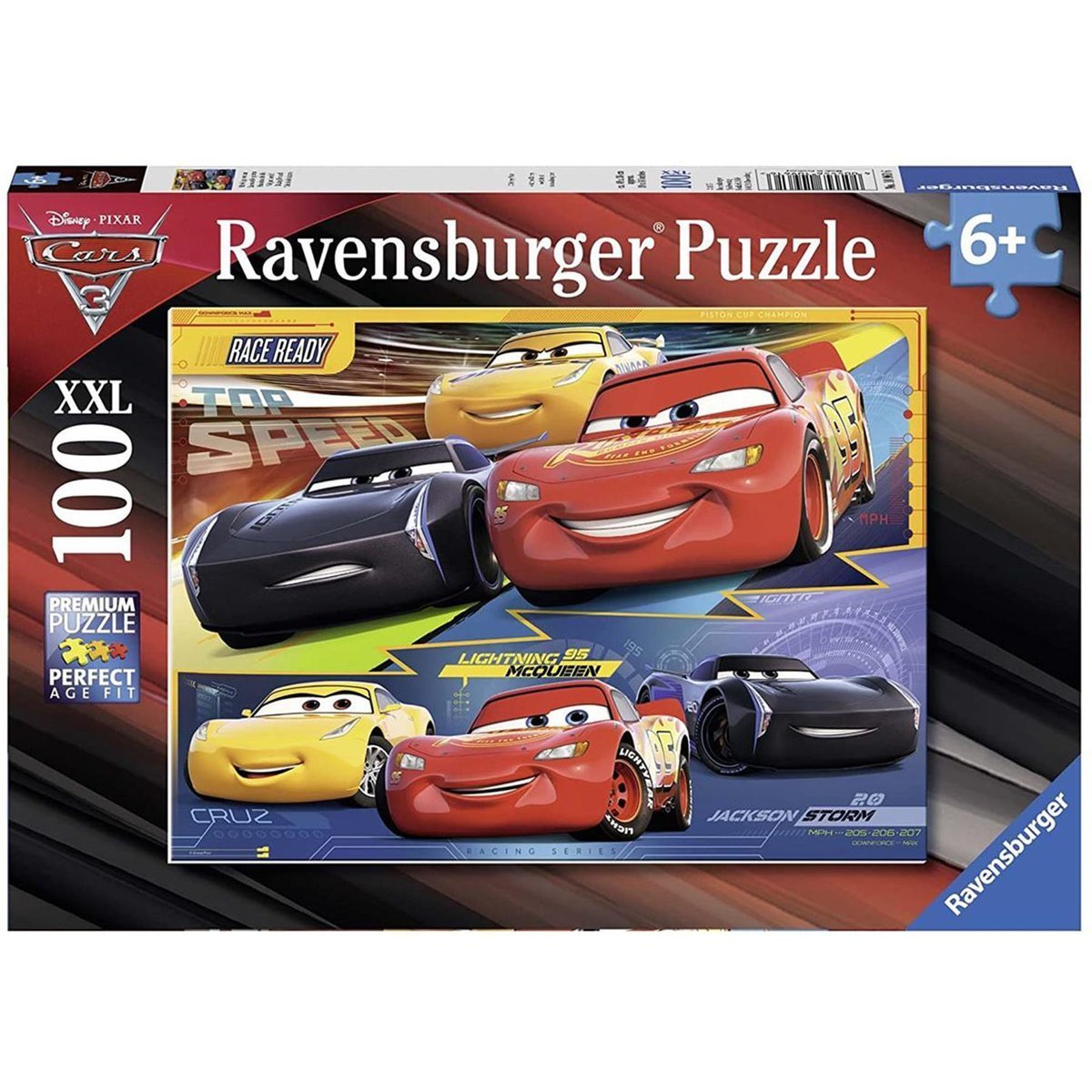 RAVENSBURGER Puzzle Zawrotna prędkość Cars 3 100el 109616