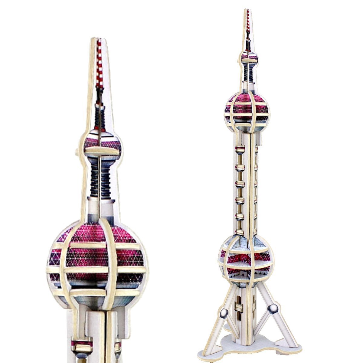 ROBOTIME Drewniany Model Puzzle 3D Wieża Telewizyjna