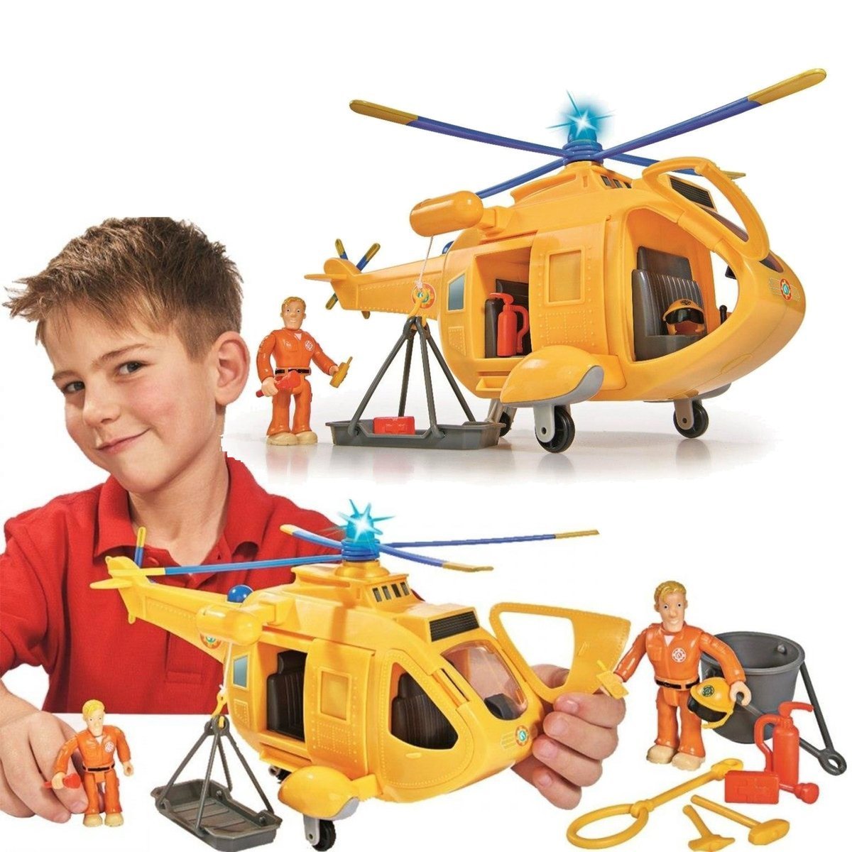 SIMBA STRAŻAK SAM Helikopter Wallaby II + figurka