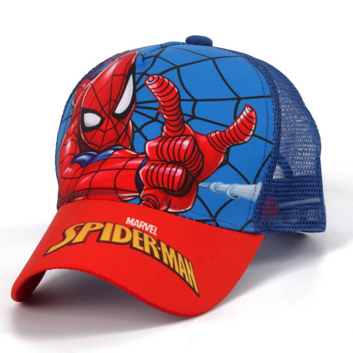 SPIDERMAN Czapka z daszkiem Bejsbolówka dla dzieci (niebieska)