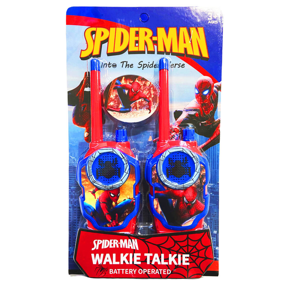 SPIDERMAN Zestaw Maska +Zegarek 3D + Rękawiczki + Walkie Talkie