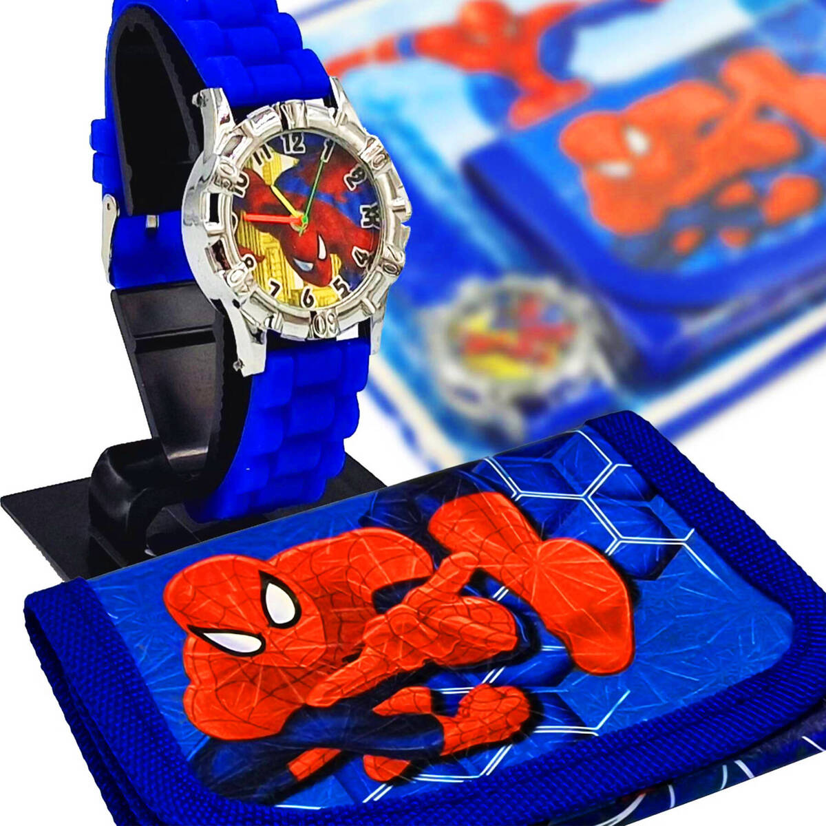 SPIDERMAN Zestaw Portfelik + Zegarek