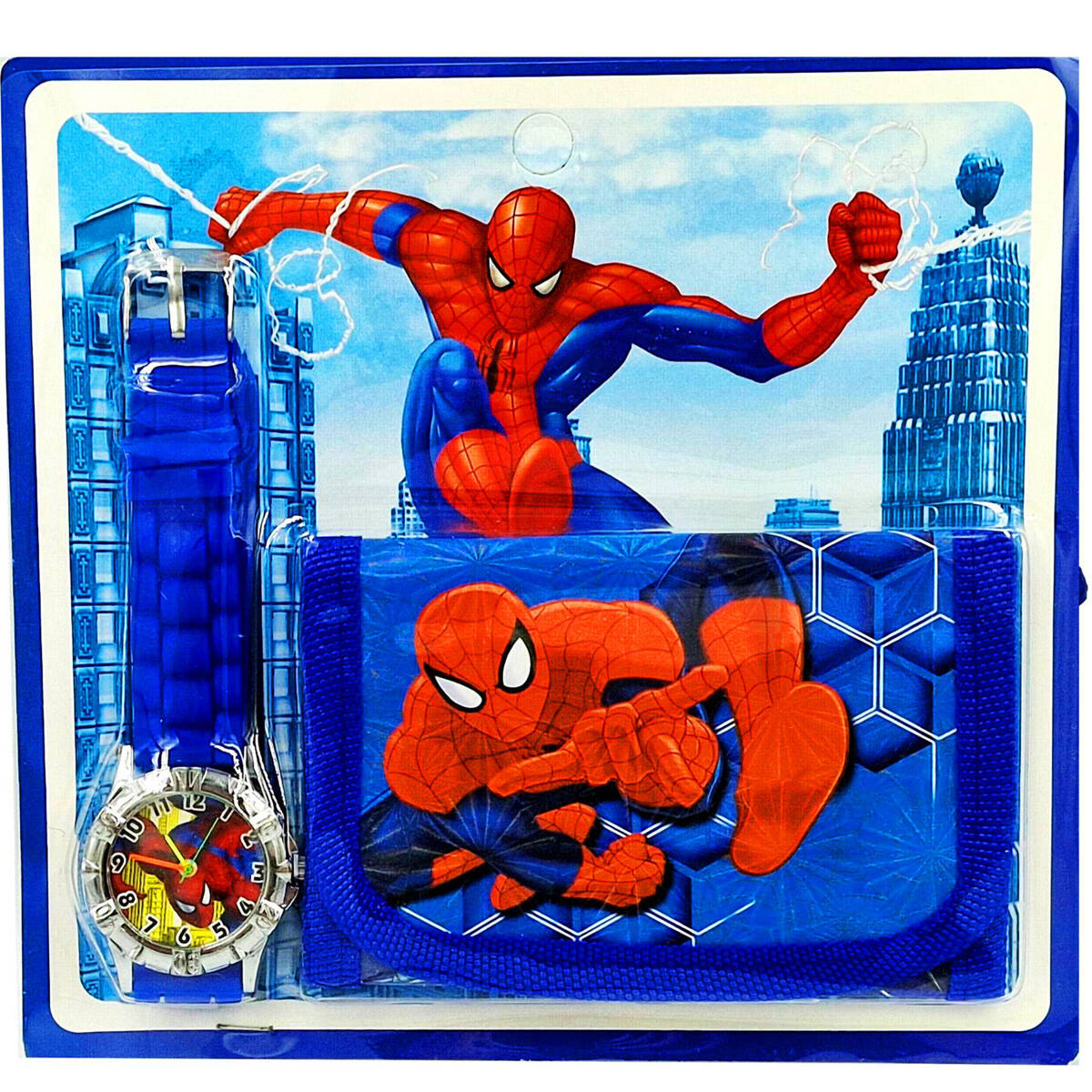 SPIDERMAN Zestaw Portfelik + Zegarek