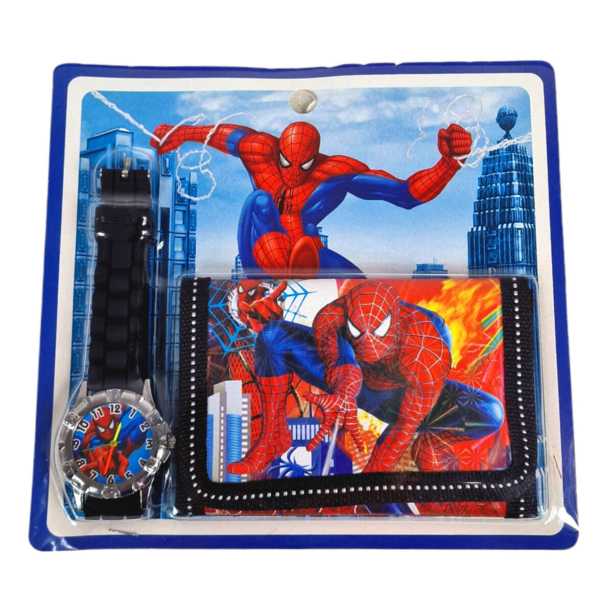 SPIDERMAN Zestaw Portfelik + Zegarek