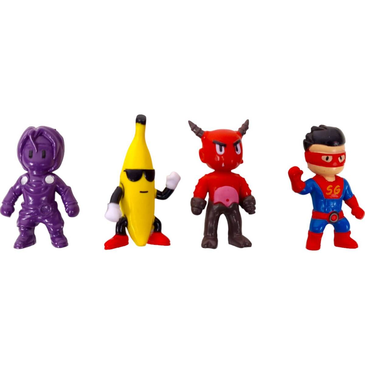 STUMBLE GUYS Figurki - Zestaw 12 figurek z gry (Banan)